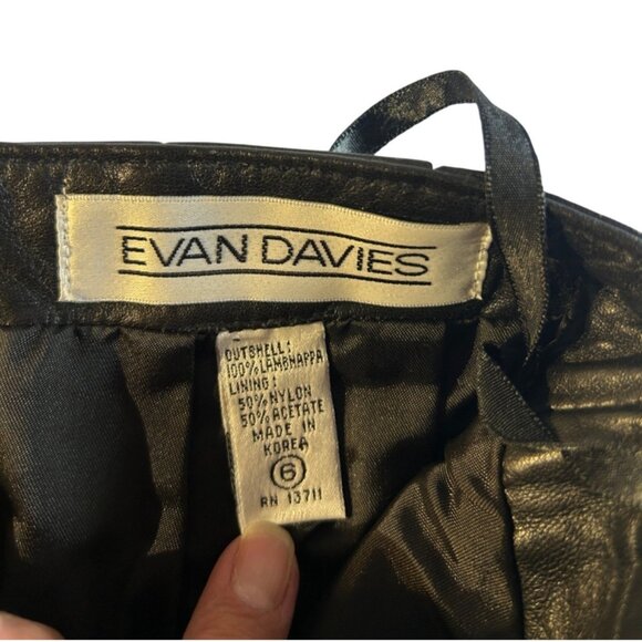 Vintage Leather Pencil Skirt Sz 6 Lamb Nappa Buttery Soft Cowgirl Core Classy - Picture 3 of 9